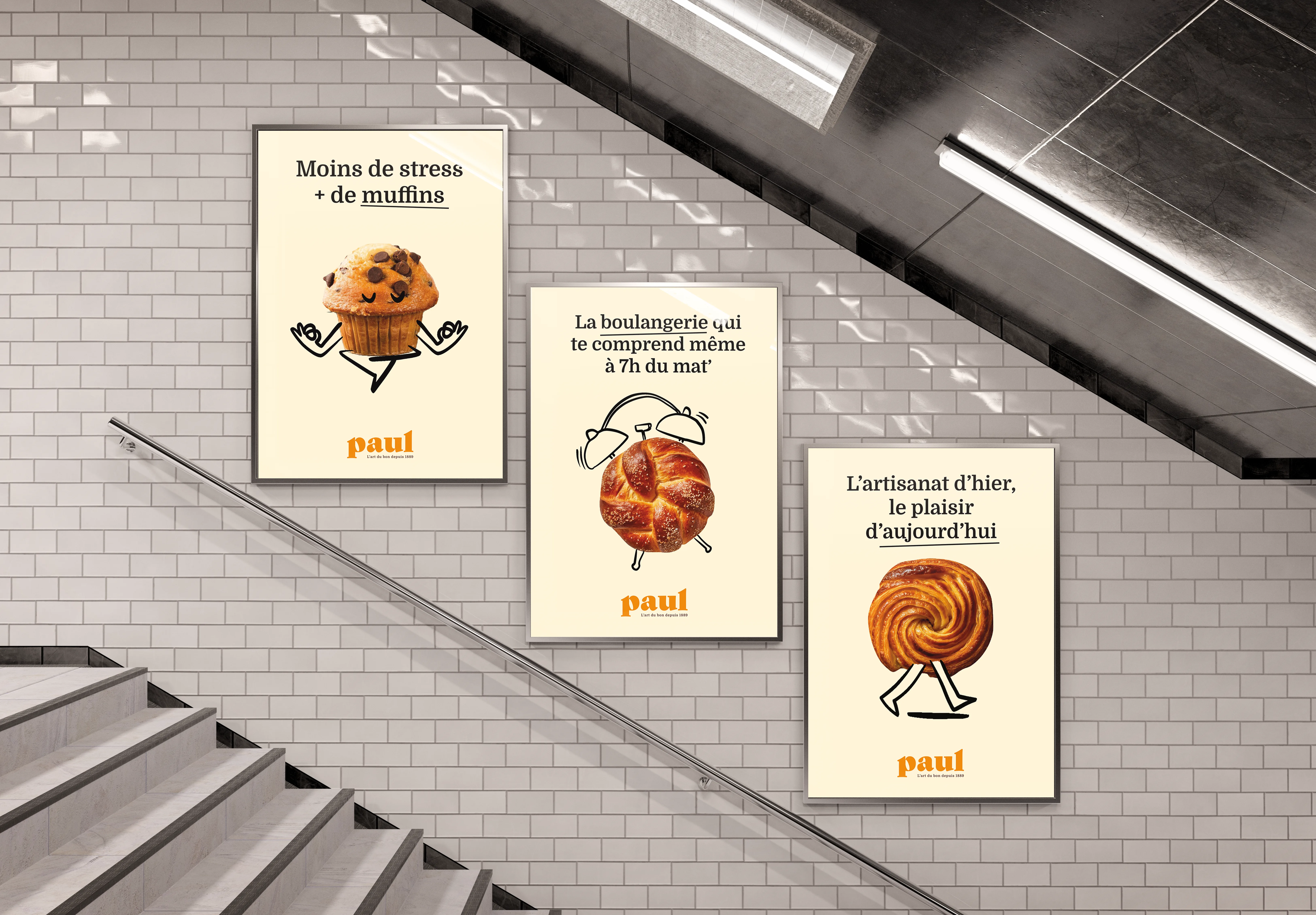 Affiches métro Paul