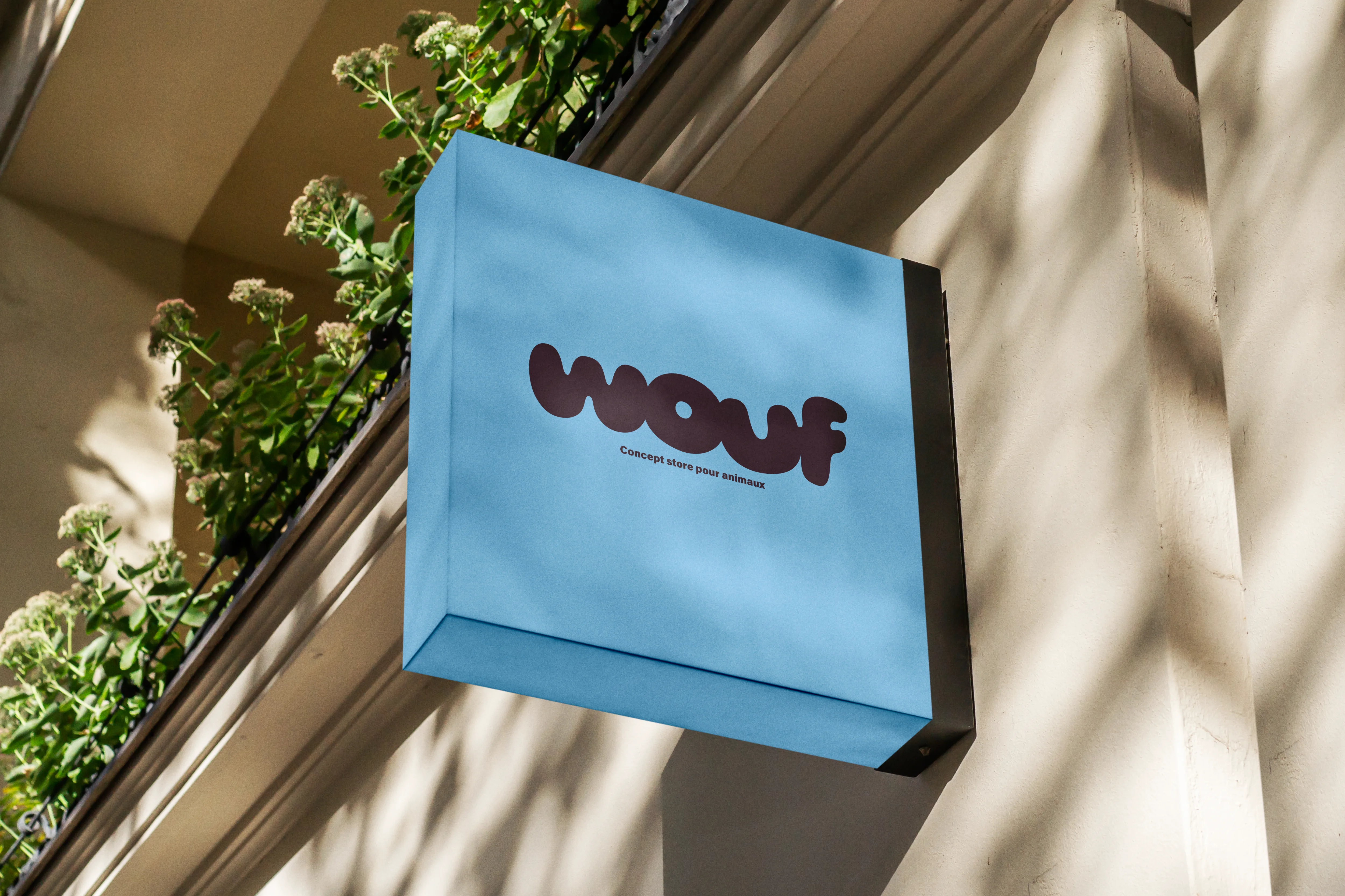 Panneau magasin Wouf
